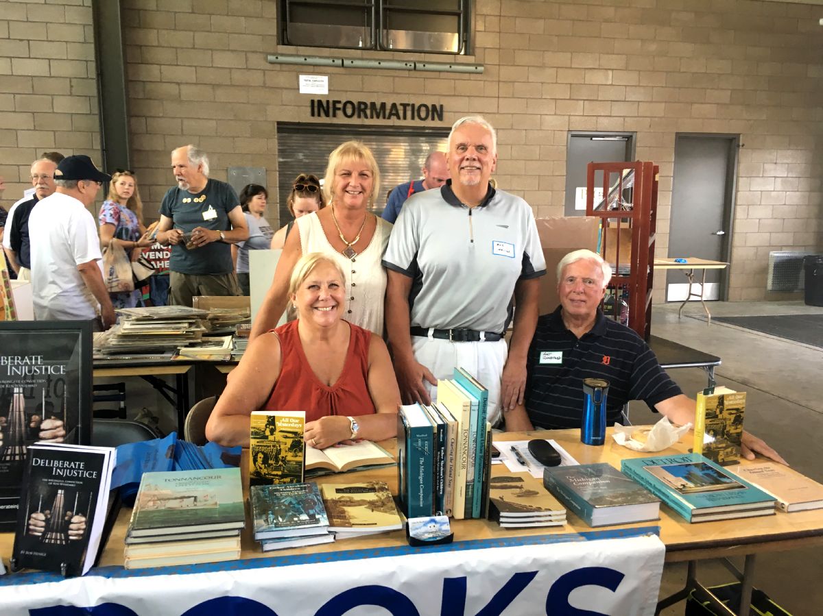 Author Bob Henige with some happy customers